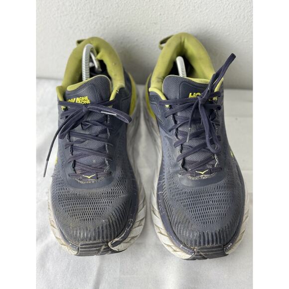 Hoka One One Bondi 7 Men’s Running Shoes Size 11.5 Black/Yellow - Picture 2 of 6